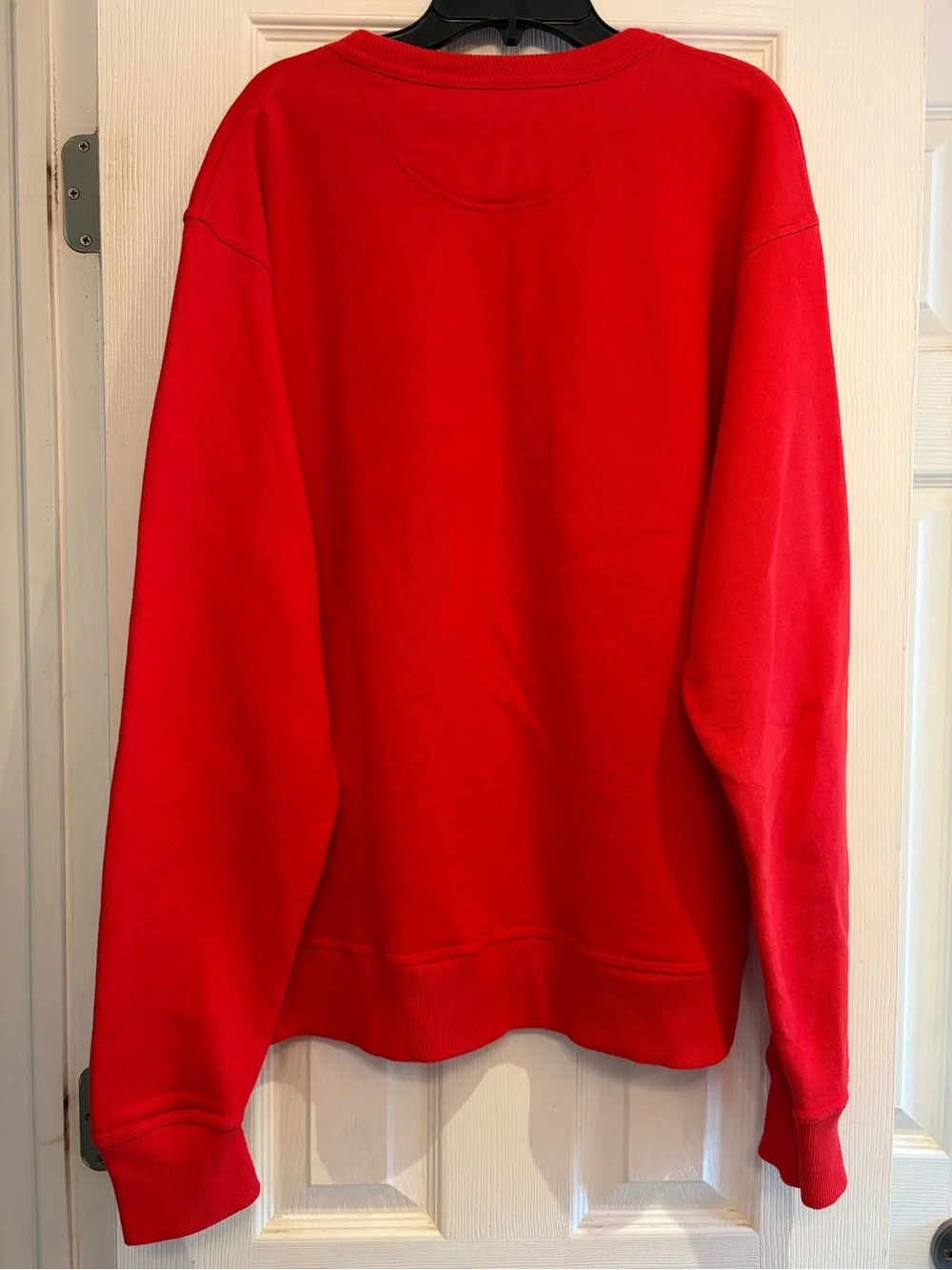 Champion Red Crewneck Sweatshirt with Black Logo